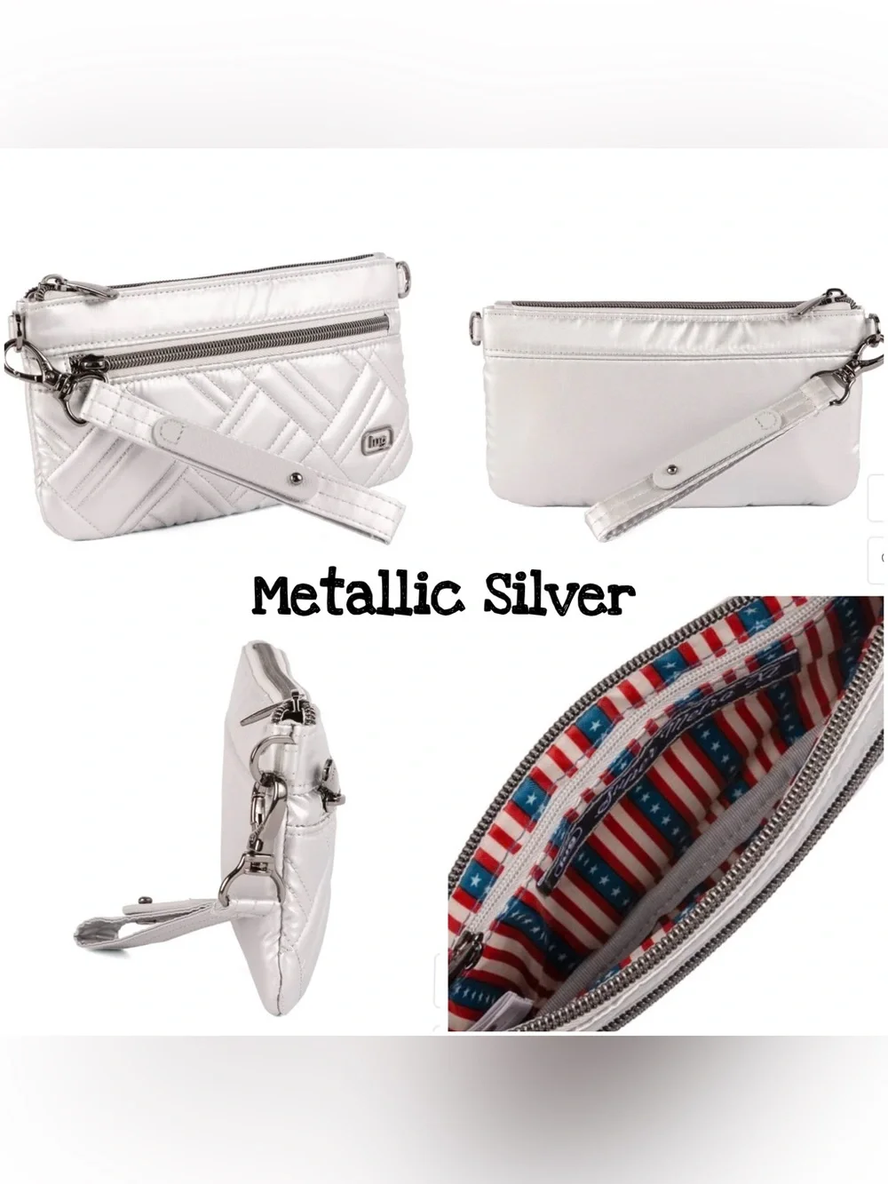Lug Super Metro XL Wristlet w/Charm Bar NWT